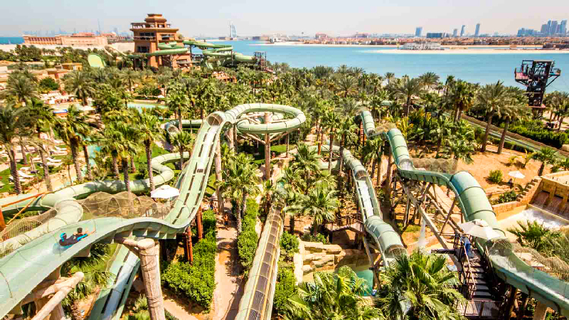 پارک آبی آکواونچر (AquaVenture Water Park) از تفریحات رایگان در دبی 